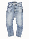 Simple point button slim ankle tapered jeans JN159 - IKALOOOK - BALAAN 2