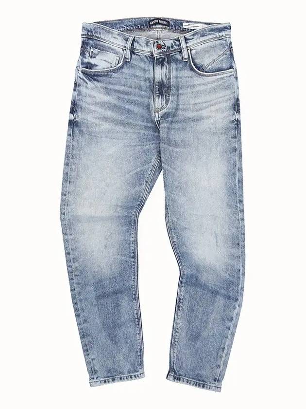 Simple point button slim ankle tapered jeans JN159 - IKALOOOK - BALAAN 2