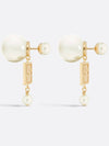 Tribales Miss Dior Resin Pearl Earrings Gold - DIOR - BALAAN 3