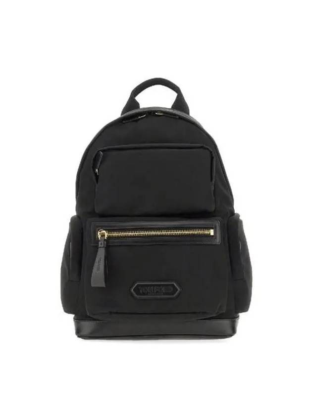 24 ss Recycled Nylon Backpack WITH Leather Logo Patch H0460TNY017G1N001 B0650979748 - TOM FORD - BALAAN 3