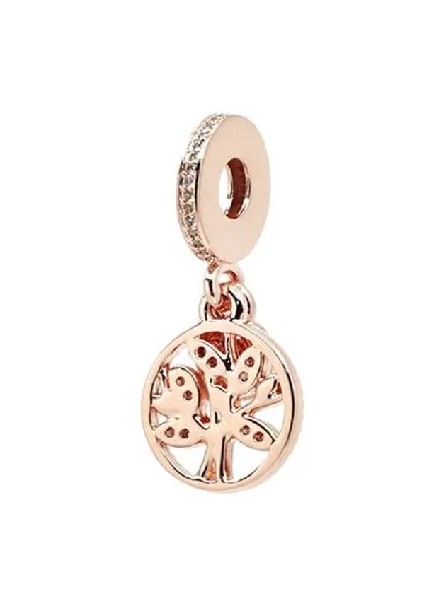 Sparkling Family Tree Dangle Bracelet Charm Rose Gold - PANDORA - BALAAN 3