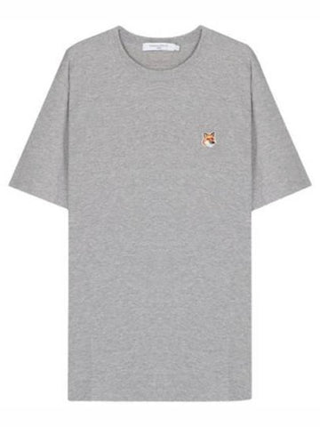 Short sleeve t-shirt fox head embroidery patch - MAISON KITSUNE - BALAAN 1