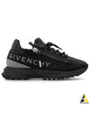 Logo Print Zipper Leather Low Top Sneakers Black - GIVENCHY - BALAAN 2