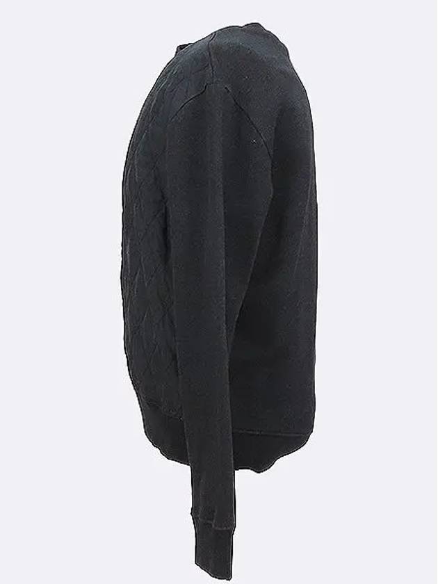 Maison Margiela S30GU0040 Black Color Quilted Nylon Round Sweatshirt Size 44 - MAISON MARGIELA - BALAAN 2