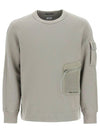 Metropolis Diagonal Fleece Utility Pocket Sweatshirt Grey - CP COMPANY - BALAAN 2