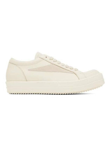 Lido Vintage Low Top Sneakers Off White - RICK OWENS - BALAAN 1