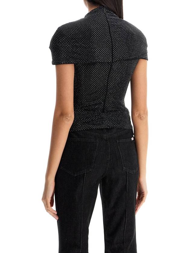 "mesh and rhinestone top with cut - SELF PORTRAIT - BALAAN 3