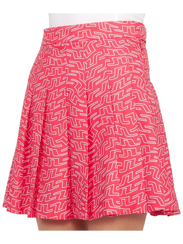 Golf Adina Print Skirt Pink - J.LINDEBERG - BALAAN 9