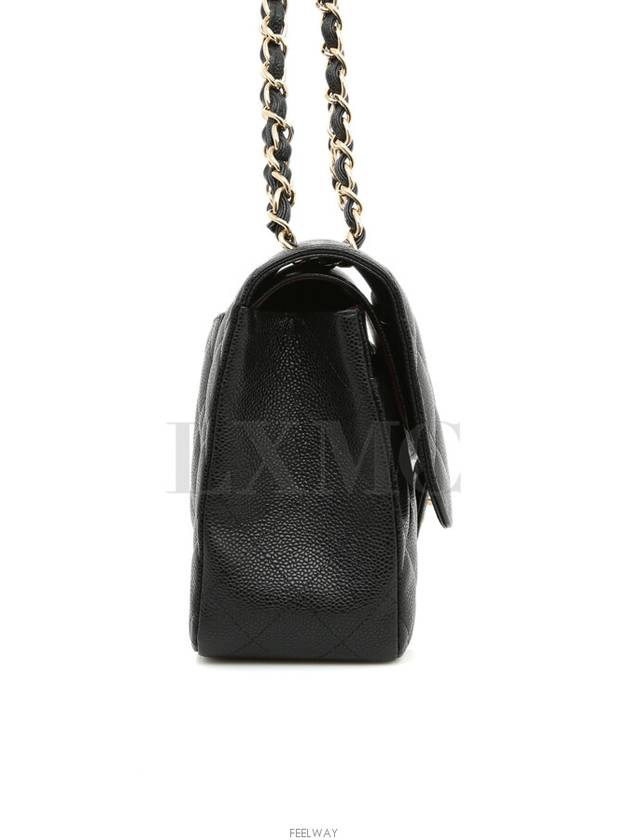 Classic Large Flap Bag Caviar Gold Jumbo Chain Shoulder A58600 - CHANEL - BALAAN 3