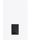 Monogram Gold Hardware Bifold Wallet Black - SAINT LAURENT - BALAAN 2