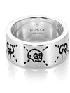 Men's Ghost Ring YBC455318001 Silver - GUCCI - BALAAN 4