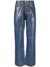 Coat Tapered Straight Jeans Medium Indigo - MAISON MARGIELA - BALAAN 1