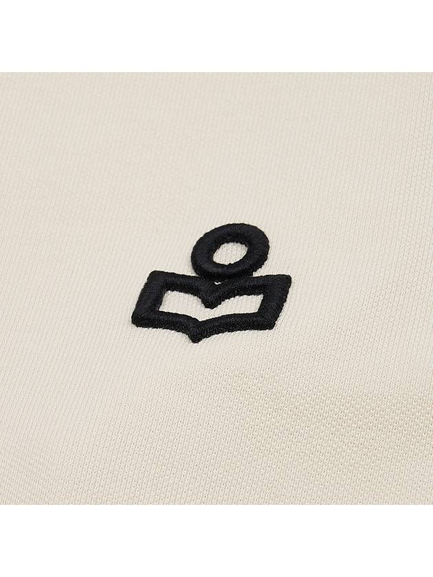 Anafikolo Embroidery Logo Long Sleeve Polo Shirt Ivory - ISABEL MARANT - BALAAN 5