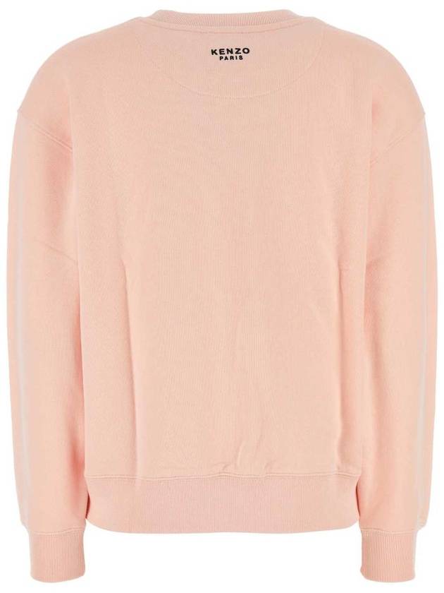 Boke Flower Embroidery Crew Neck Sweatshirt Pink - KENZO - BALAAN 3