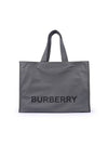 Logo Print Nylon Tote Bag Grey - BURBERRY - BALAAN 1