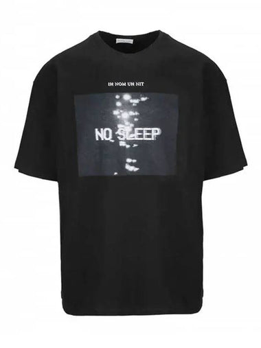 Noslip printed black shortsleeved tshirt NUS19230 009 - IH NOM UH NIT - BALAAN 1