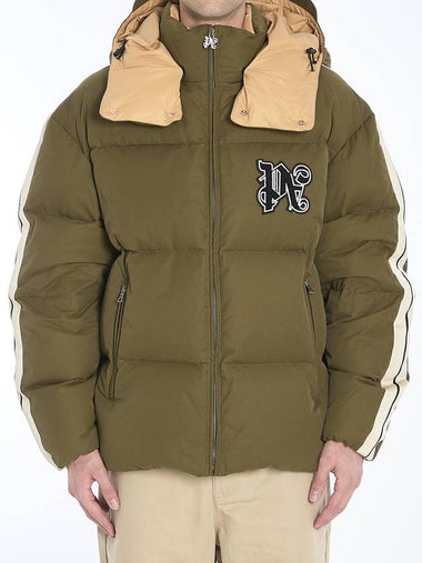 Track Monogram Puffer Jacket - PALM ANGELS - BALAAN 1