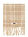 L’echarpe Carro Le Chouchou Jacquard Check Scarf Beige - JACQUEMUS - BALAAN 3