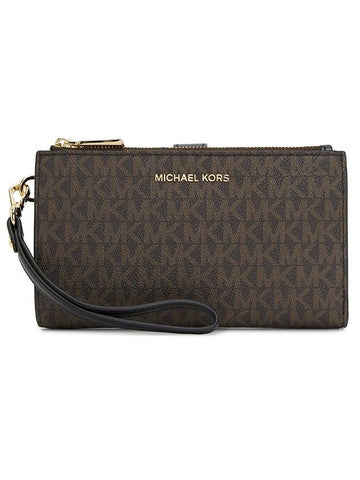 Jet Set Canvas Long Wallet Brown - MICHAEL KORS - BALAAN 1