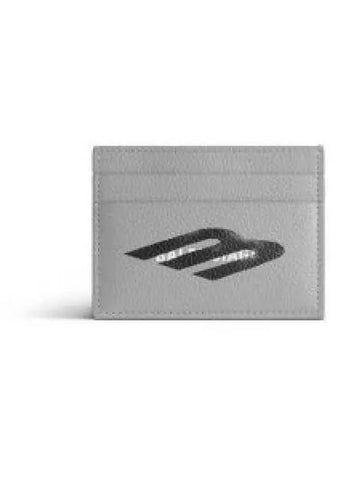 Logo Leather Card Wallet Grey - BALENCIAGA - BALAAN 1