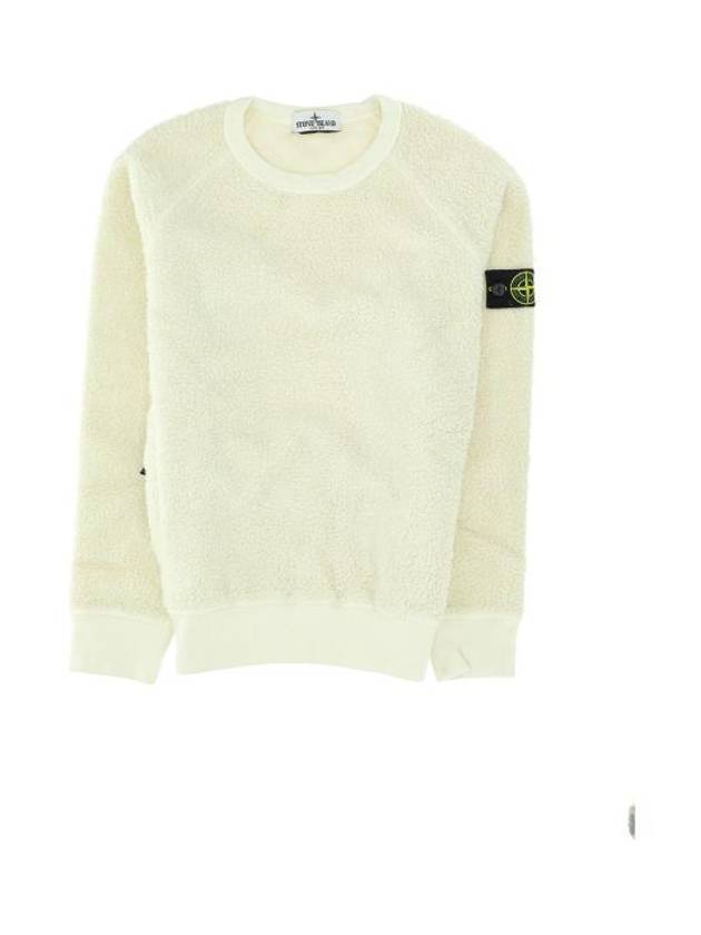 Kids Logo Patch Sweatshirt White - STONE ISLAND - BALAAN 1