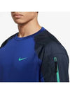 Therma Novelty Crewneck Sweatshirt Blue - NIKE - BALAAN 3