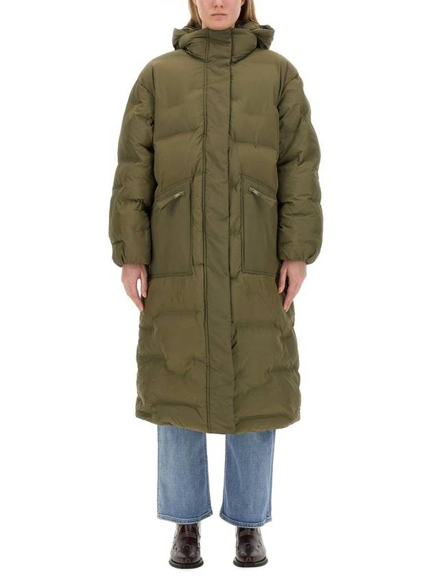 hooded long padded coat F85486710 - GANNI - BALAAN 2