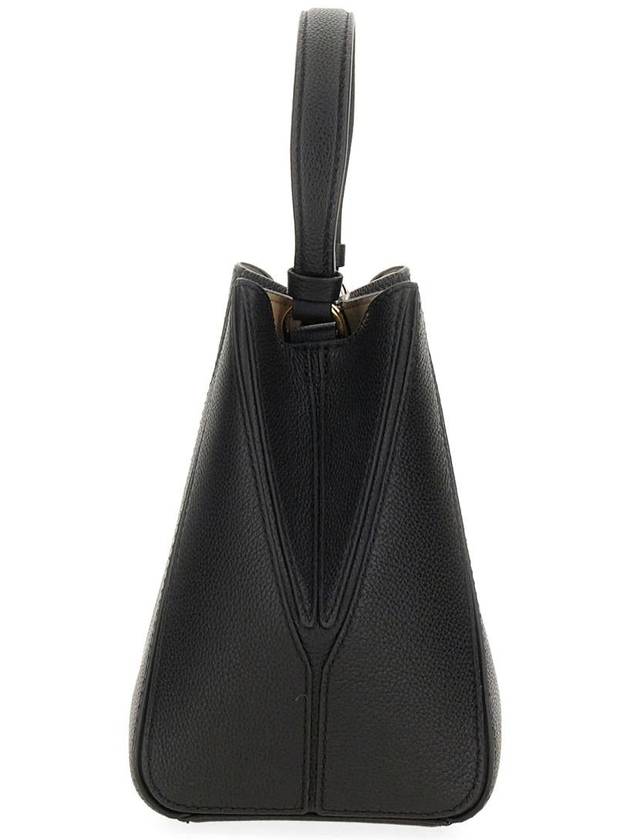 Mcgraw Logo Small Bucket Bag Black - TORY BURCH - BALAAN 5