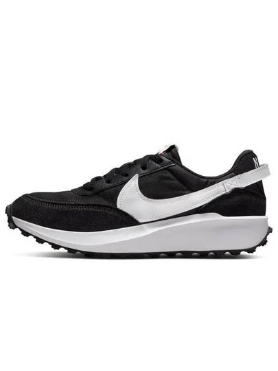 Waffle Debut Low Top Sneakers Black White - NIKE - BALAAN 2