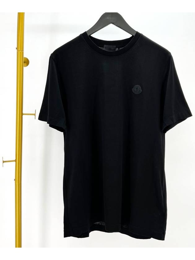 Black Waffen Short Sleeve T Shirt L Size - MONCLER - BALAAN 3