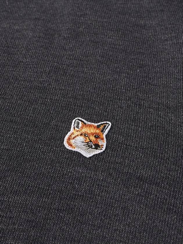 Fox Head Patch Regular Round Neck Pullover Knit Top Anthracite Melange - MAISON KITSUNE - BALAAN 9