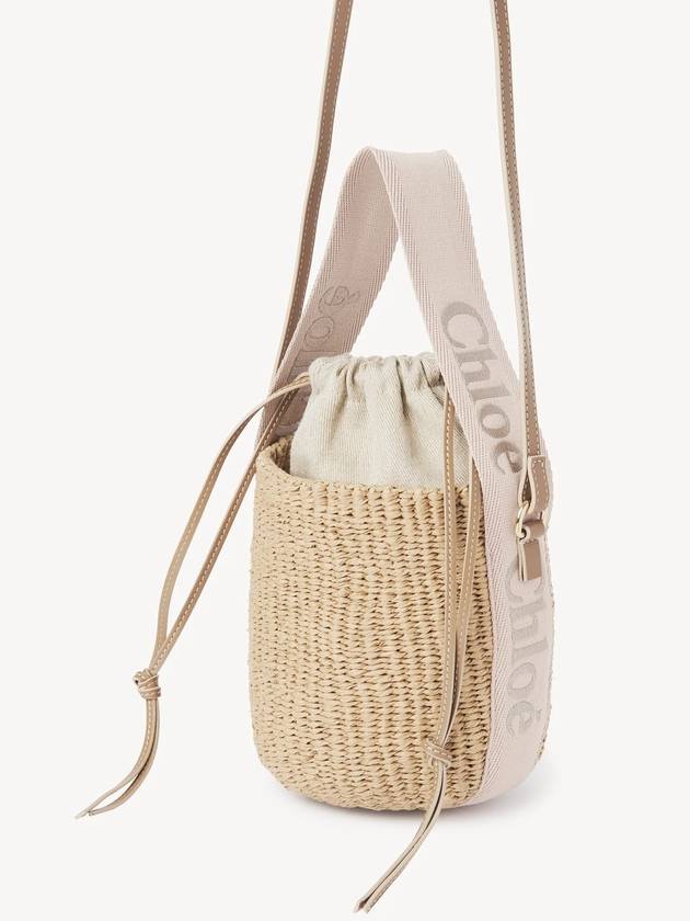 Woody Small Bucket Bag Beige - CHLOE - BALAAN 4