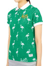 Women's Golf Paradise Short Sleeve PK Shirt Green - HORN GARMENT - BALAAN 3