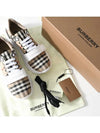 Vintage Check Suede Leather Sneakers Archive Beige - BURBERRY - BALAAN 7