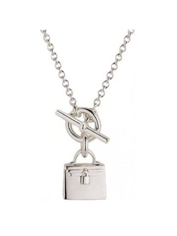 Amulettes Kelly Pendant Necklace Silver - HERMES - BALAAN 1