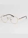 Eyewear Round Metal Eyeglasses Gold Havana - GUCCI - BALAAN 4