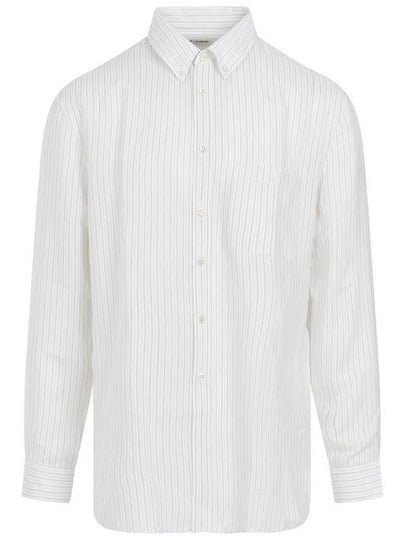 Long Sleeve Shirt 712700Y1I539782 P24 BEIGE GRIS NOIR - SAINT LAURENT - BALAAN 2