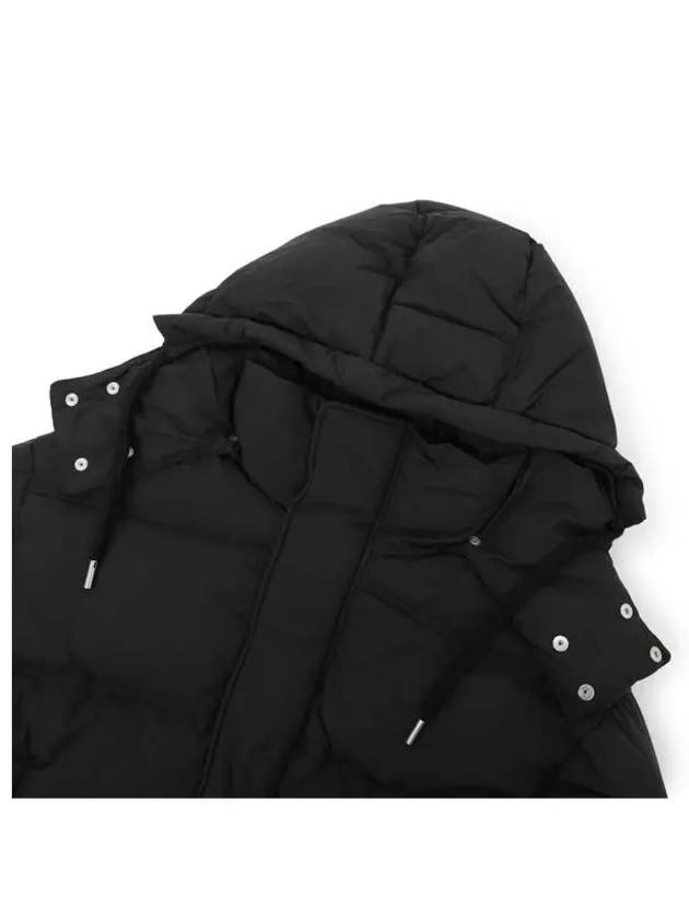 Oversized Nylon Puffer Down Jacket Black - AMI - BALAAN 7