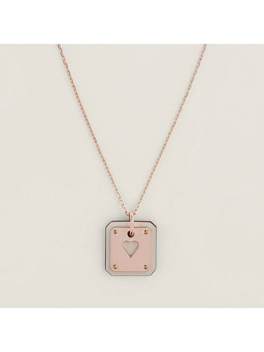 Small Heart Necklace Rose Gold - HERMES - BALAAN 1