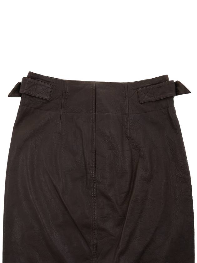 Leather midi skirt JU1437 22A003E 67DK - ISABEL MARANT - BALAAN 6