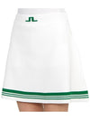 Women's Frida Striped Knit Skirt White - J.LINDEBERG - BALAAN 9