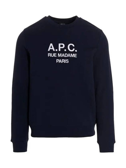 Rufus Embroidery Logo Sweatshirt Navy - A.P.C. - BALAAN 2