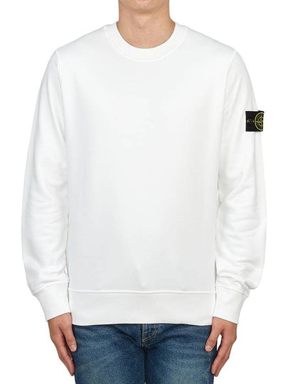 Wappen Patch Garment Dyed Sweatshirt White - STONE ISLAND - BALAAN 2