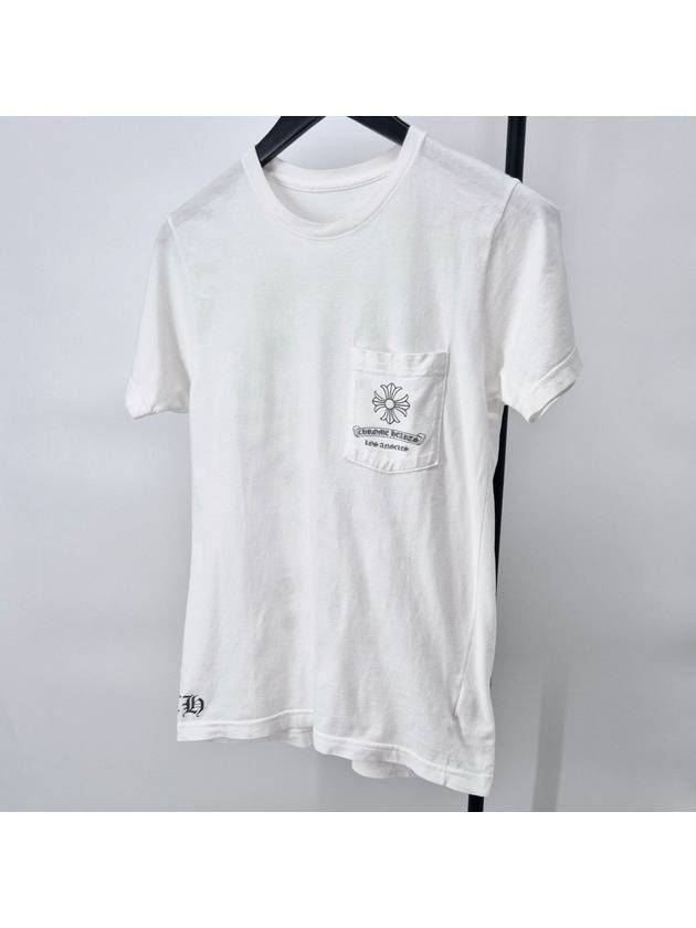 Pocket short sleeve t shirt white S size - CHROME HEARTS - BALAAN 1