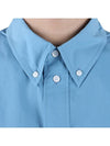 Boke Flower Casual Long Sleeve Shirt Blue - KENZO - 6