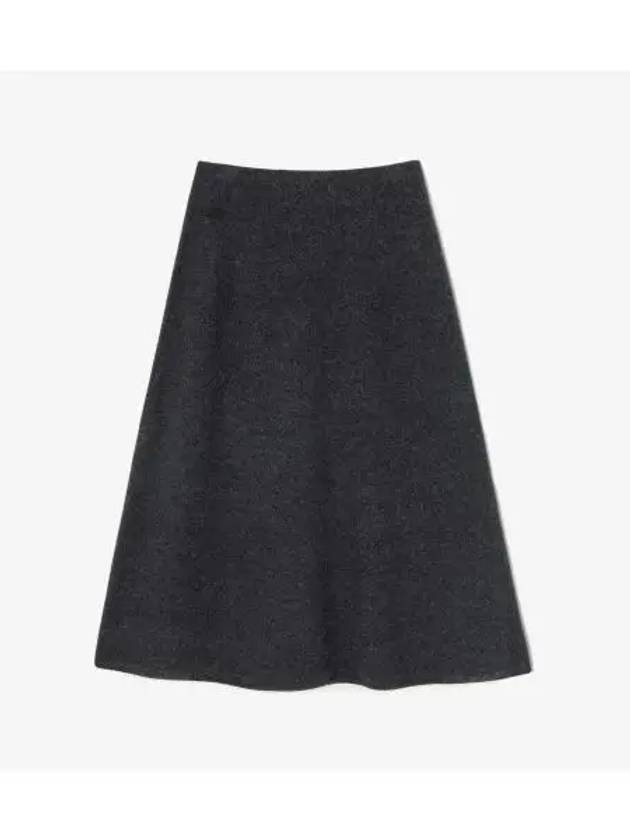 Women s Sweater Flare Skirt Charcoal Gray - LACOSTE - BALAAN 1