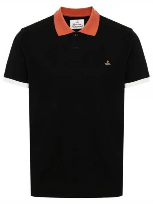 Classic ORB Logo Polo Shirt Black - VIVIENNE WESTWOOD - BALAAN 2