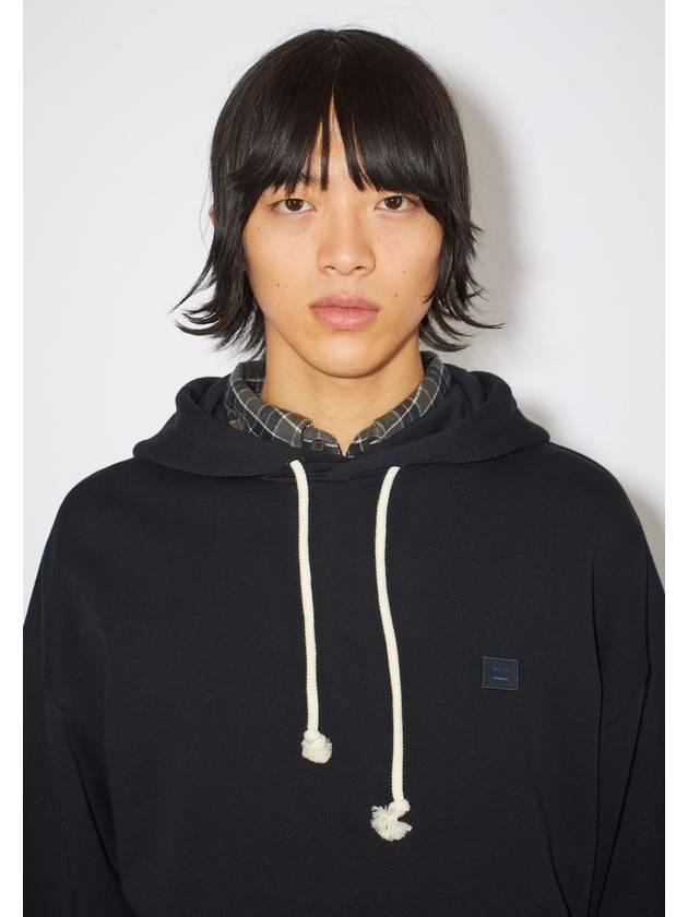 Nash Face Patch Hoodie Black - ACNE STUDIOS - BALAAN 3