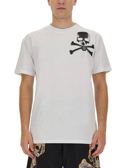 short sleeve t-shirt MTK6187 PJY002N01 WHITE - PHILIPP PLEIN - BALAAN 2