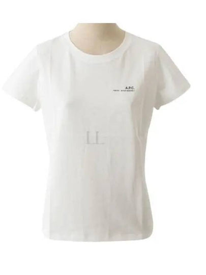 Item Logo Crew Neck Short Sleeve T-Shirt White - A.P.C. - BALAAN 2